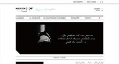 Desktop Screenshot of makingofparfums.com